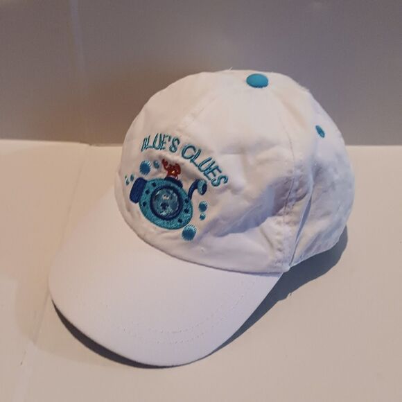 Vintage Nick Jr Blues Clues Baseball Cap-Youth Boys-2000-Embroidered-Adjustable - Picture 1 of 8